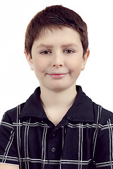 Image showing Portrait of a happy smiling young boy