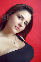 Image showing Fashion portrait of beautiful young girl 