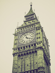 Image showing Vintage sepia Big Ben