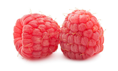 Image showing Fresh raspberries