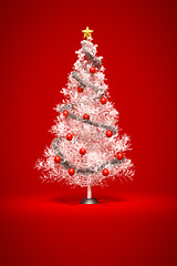 Image showing white christmas tree