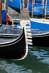 Image showing Gondolas in Venice