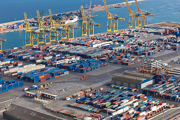 Image showing Barcelona port