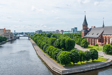 Image showing View on Pregolya river in Kaliningrad