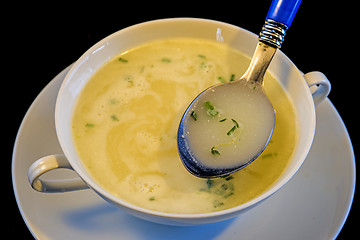 Image showing asparagus cream soup