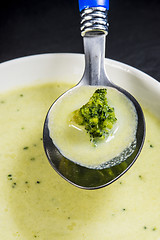 Image showing Broccoli cream soup