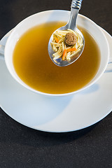 Image showing noddle soup with beef balls