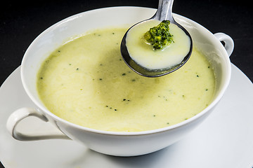 Image showing Broccoli cream soup