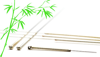 Image showing acupuncture needles