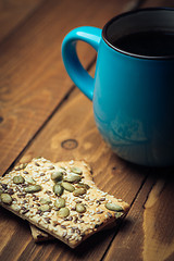 Image showing Tea and biscuits