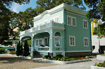 Image showing Preserved colonial house, Macau, Taipa