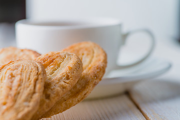 Image showing Tea and biscuits