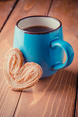 Image showing Tea and biscuits