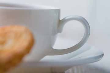 Image showing Tea and biscuits