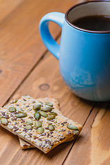 Image showing Tea and biscuits