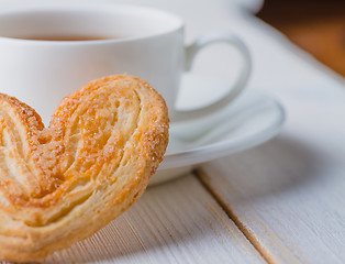 Image showing Tea and biscuits