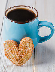 Image showing Tea and biscuits