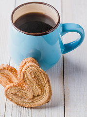 Image showing Tea and biscuits