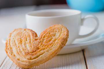 Image showing Tea and biscuits