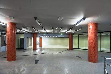 Image showing Large underground interior in a city