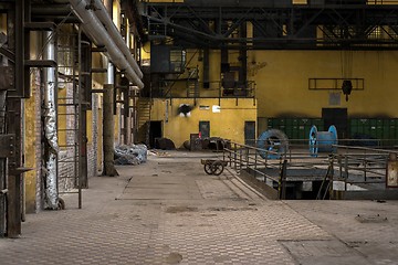 Image showing Electricity distribution hall in metal industry