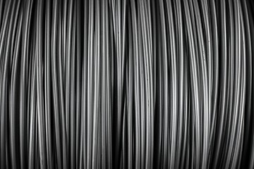 Image showing Large coil of Aluminum wire