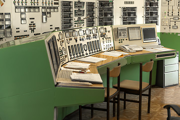Image showing Control panel of a power plant