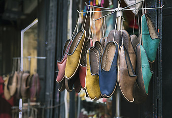 Image showing Traditional turkish shoes