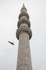 Image showing Minaret, view from below