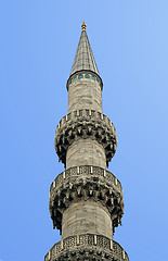 Image showing Minaret, view from below