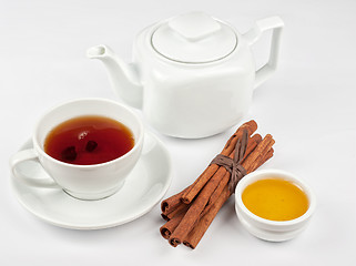 Image showing berries  tea