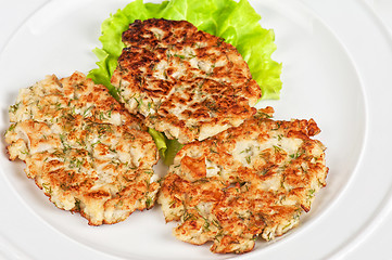 Image showing cauliflower cutlets with apples