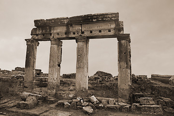 Image showing Ancient ruin in Hierapolis, Turkey