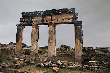 Image showing Ancient ruin in Hierapolis, Turkey