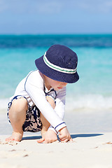 Image showing boy at the beach