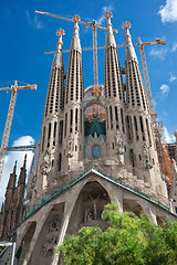 Image showing Sagrada Familia in Barcelona