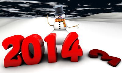 Image showing Snowman 2014