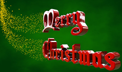 Image showing words Happy Christmas with Stars