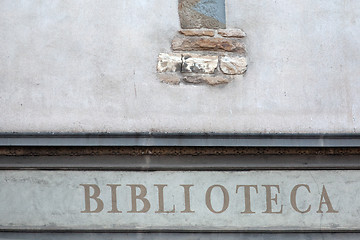 Image showing biblioteca