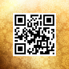 Image showing Big Sale in qr code on christmas. EPS 10