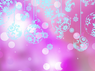 Image showing Elegant pink christmas background. EPS 10