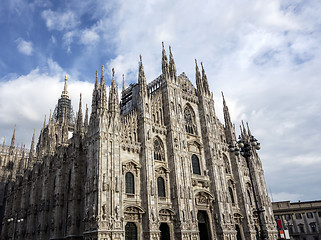 Image showing Facade of Cathedral Duomo, Milan