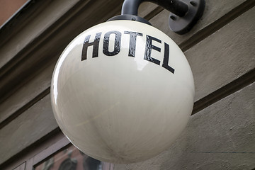 Image showing Hotel Sign