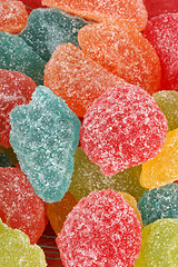 Image showing Fruit jellies background