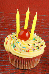 Image showing Birthday cupcake