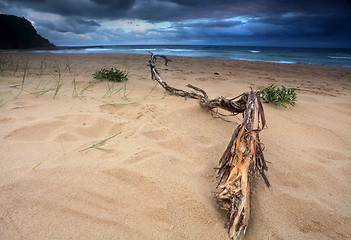 Image showing Storm clouds building up over the sea