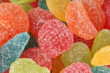 Image showing Fruit jellies background