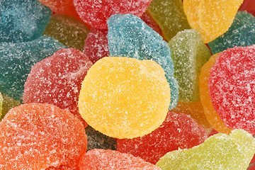 Image showing Fruit jellies background