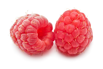 Image showing Fresh raspberries