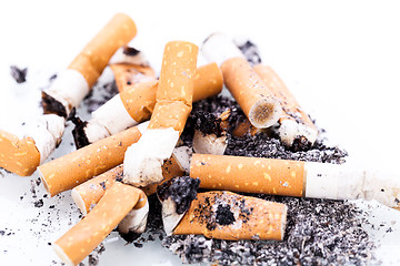 Image showing stop smoking cigarettes isolated